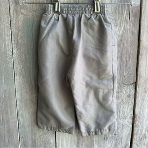 Baby Boy’s Vintage Kids Headquarter Lined Gray Track Style Pants Size 12 Month